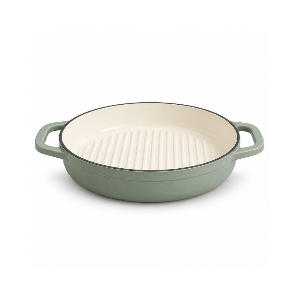 K&Co. Chef Series Cast Iron Chef Pan 31.4cm - SAGE